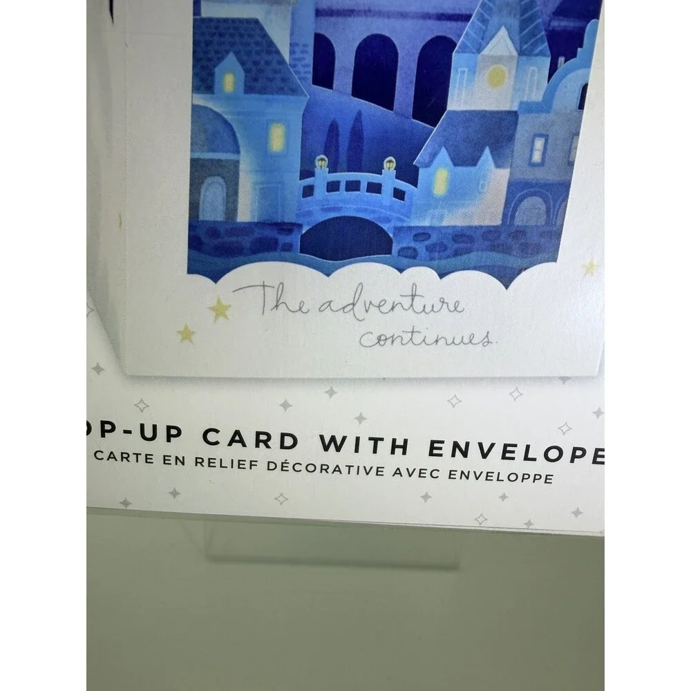 Hallmark Paper Wonder Pop-Up Anniversary Card Castle Hot Air Balloon Night Sky